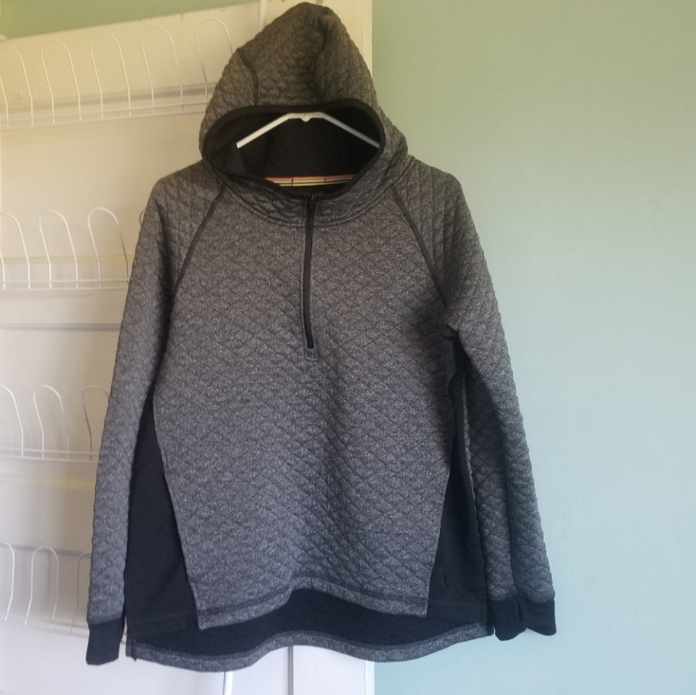 Smartwool Diamond Peak Quilted Hoodie Pullover 1/4 Zip - Please Read Description